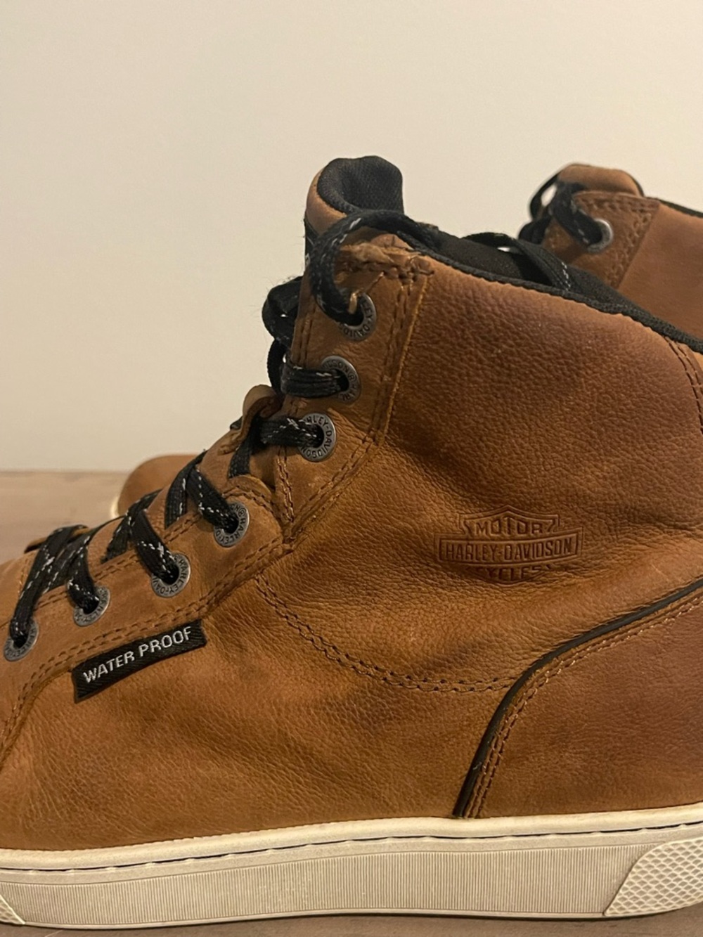 🔥 Harley-Davidson Mens Bateman Brown Ankle Boots Size 8🔥 - Picture 2 of 8